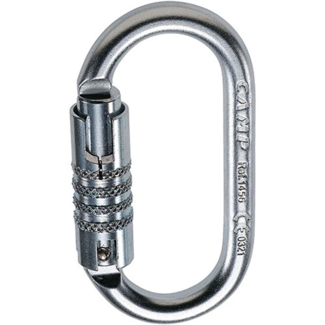 CAMP Oval Pro 3Lock mosquetón de triple movimiento para trabajos en altura