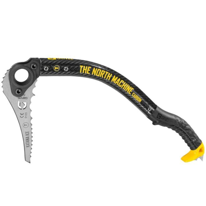 Grivel The North Machine Carbon con Katana Ice ice axe hammer alpinismo tecnico