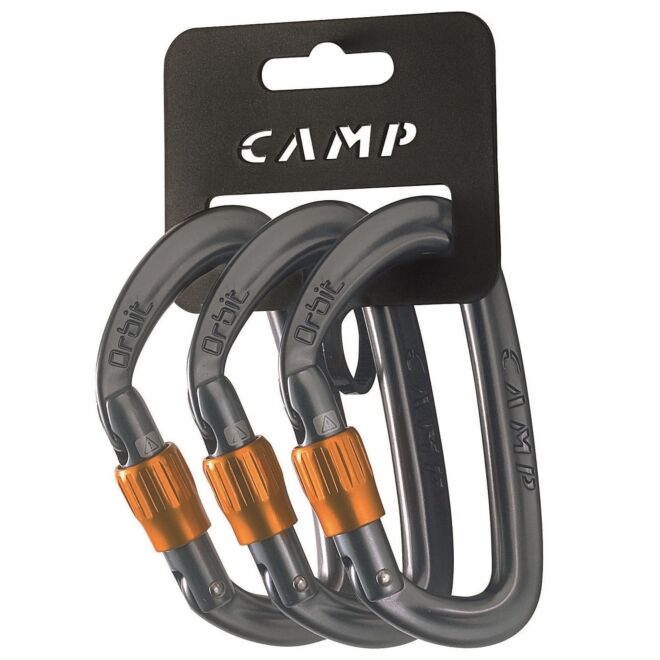 CAMP Orbit Lock 3 Pack mosquetones de seguridad para escalada