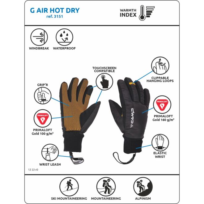 CAMP G Air Hot Dry guantes