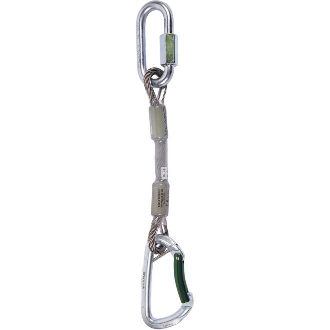 CAMP Gym Safe Cable Express Stainless mosquetón rápido de escalada