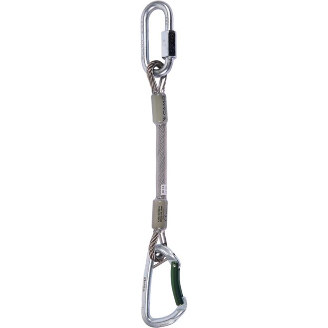 CAMP Gym Safe Cable Express Stainless mosquetón rápido de escalada