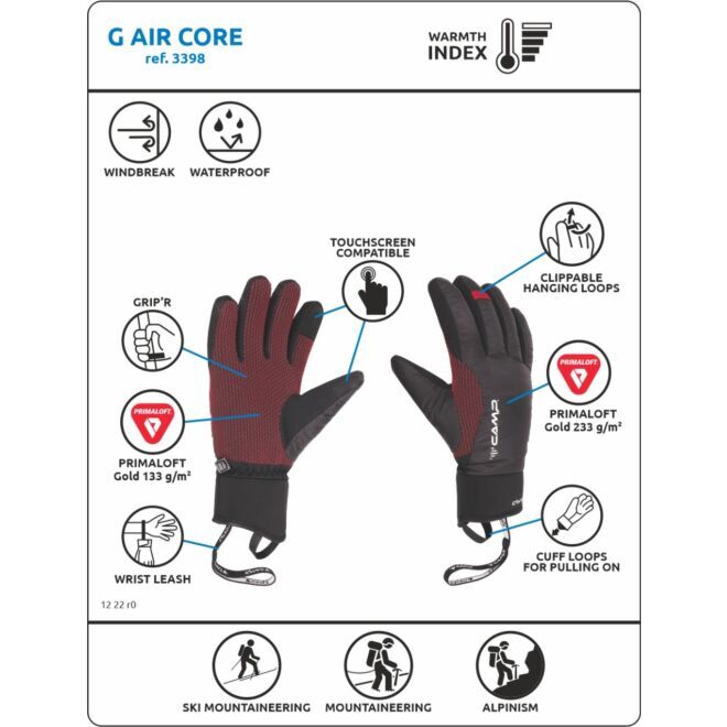 CAMP G Air Core guantes de alpinismo