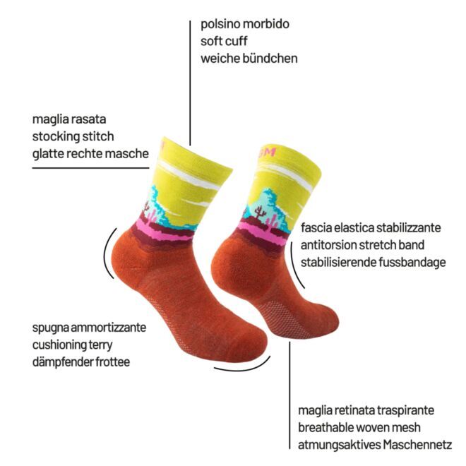 Calze GM Reactive Desert calcetines de trekking