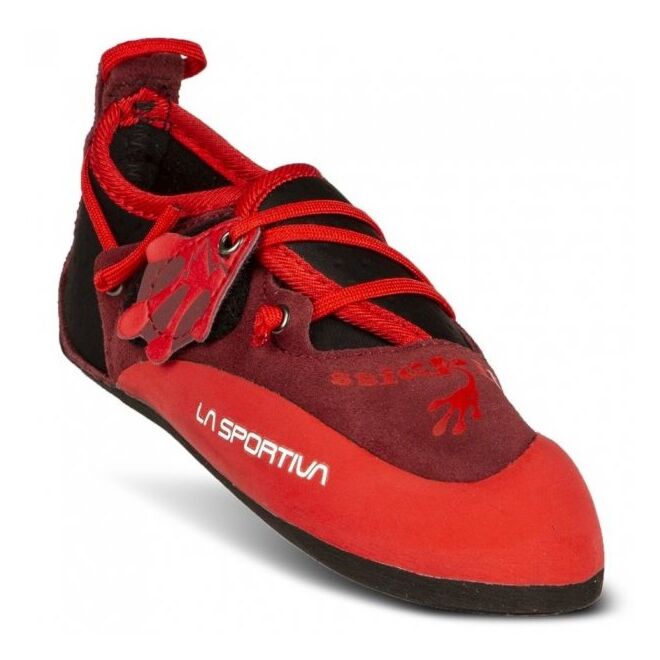 La Sportiva Stickit Chili/Poppy zapatillas de escalada niño