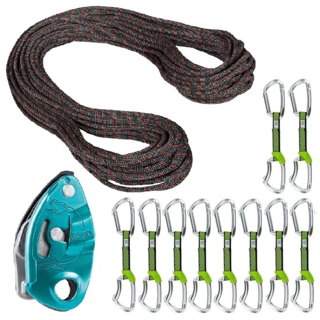 Oliunìd Kit oferta 9.8 Crag Classic Rope Lime NY GriGri