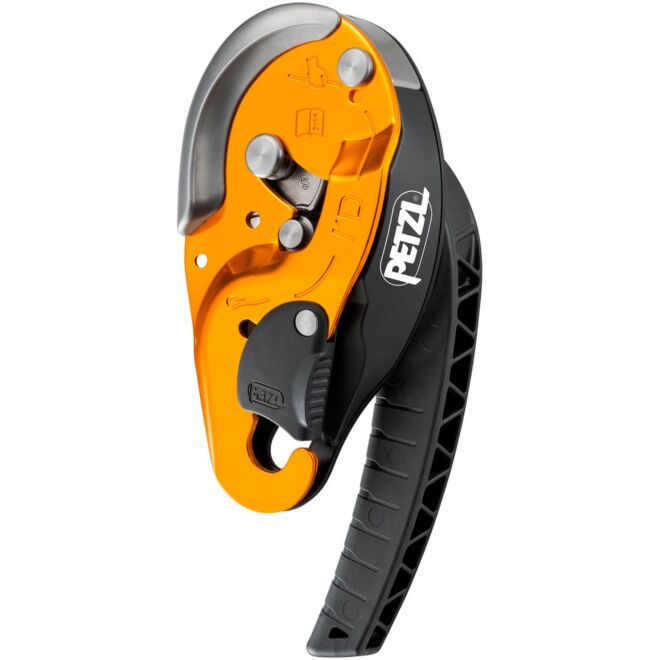 Petzl I'D S descensor autofrenante trabajos en altura con función antipanico