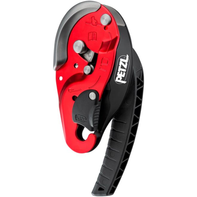 Petzl I'D L descensor autofrenante rescate con función antipanico