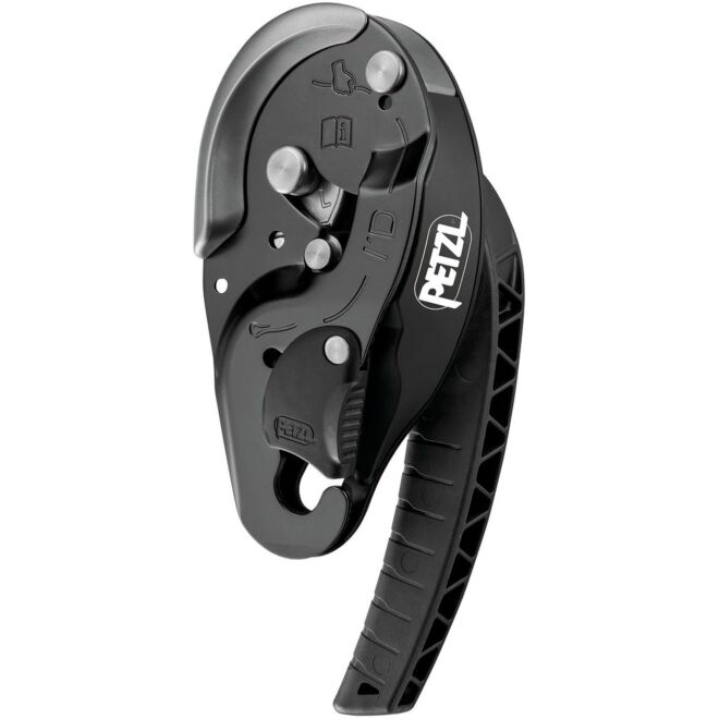Petzl I'D L descensor autofrenante rescate con función antipanico