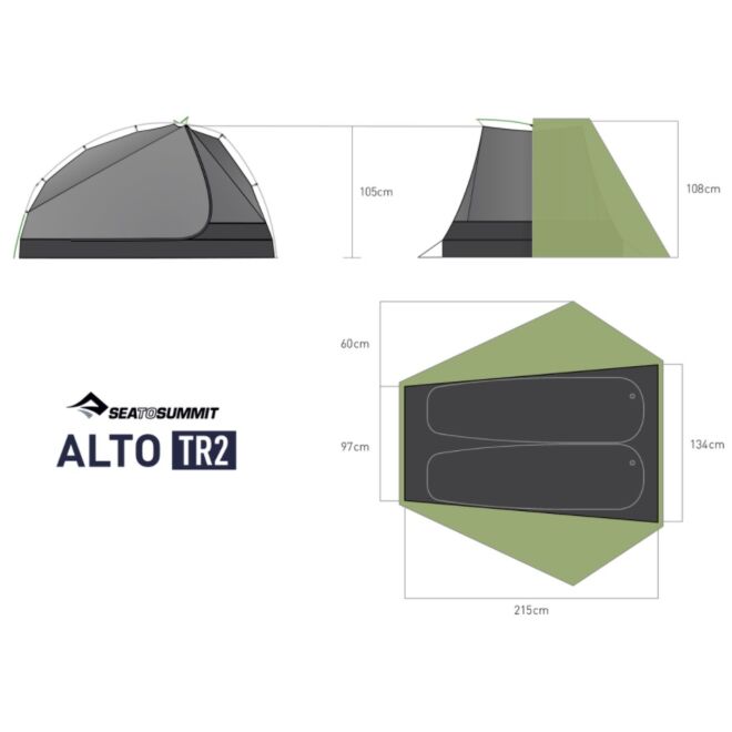 Sea To Summit Alto TR2 tienda de trekking