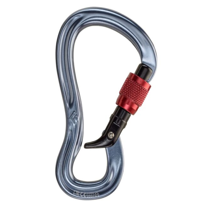 Petzl Neox asegurador con bloqueo asistido y mosquetón de escalada