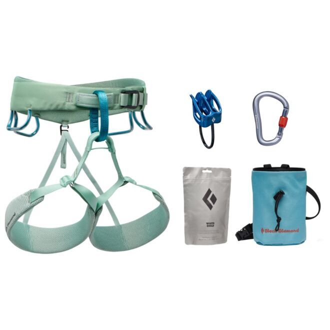 BD Black Diamond W Momentum Harness Package kit completo arrampicata mujer
