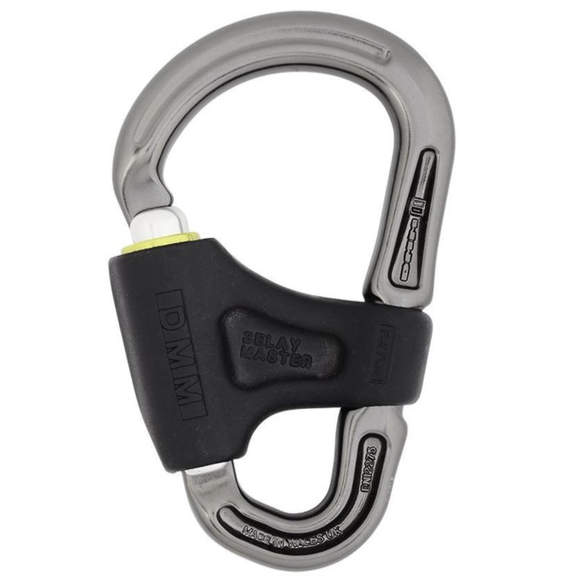 Petzl Neox asegurador con bloqueo asistido y mosquetón de escalada
