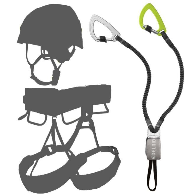Oliunìd Deal Kit Edelrid Cable Kit Ultralite VII set ferrata + casco e imbrago kit via ferrata