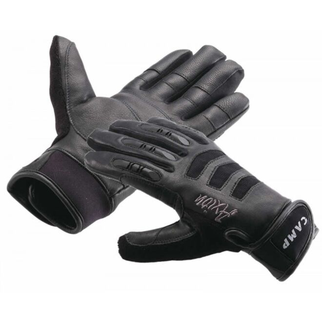 CAMP Axion Black guantes de cuerda, aseguramiento y ferrata