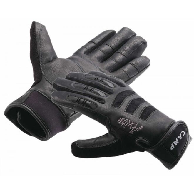CAMP Axion Black guantes de cuerda, aseguramiento y ferrata