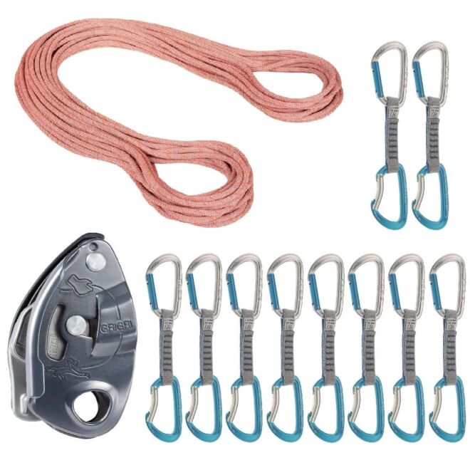 Oliunìd Kit oferta 9.5 Crag Classic Rope Orbit Express GriGri