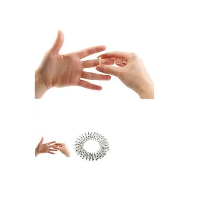 Crimp Oil Acupuncture Ring accesorio masaje dedos