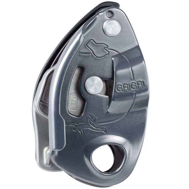 Petzl GriGri belayer and climbing carabiner