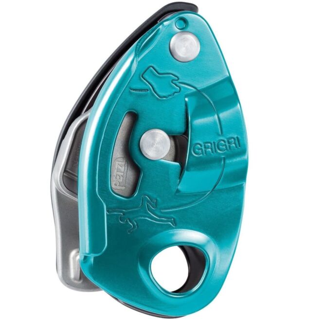 Petzl GriGri belayer and climbing carabiner