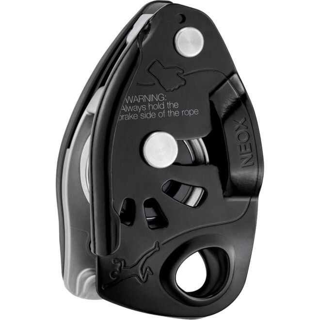Petzl Neox asegurador con bloqueo asistido y mosquetón de escalada