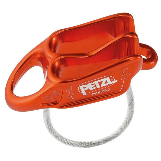 Petzl Reverso asegurador a secchiello escalada