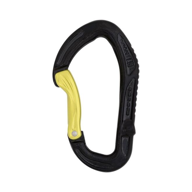 DMM Alpha Steel mosquetón escalada palanca curva