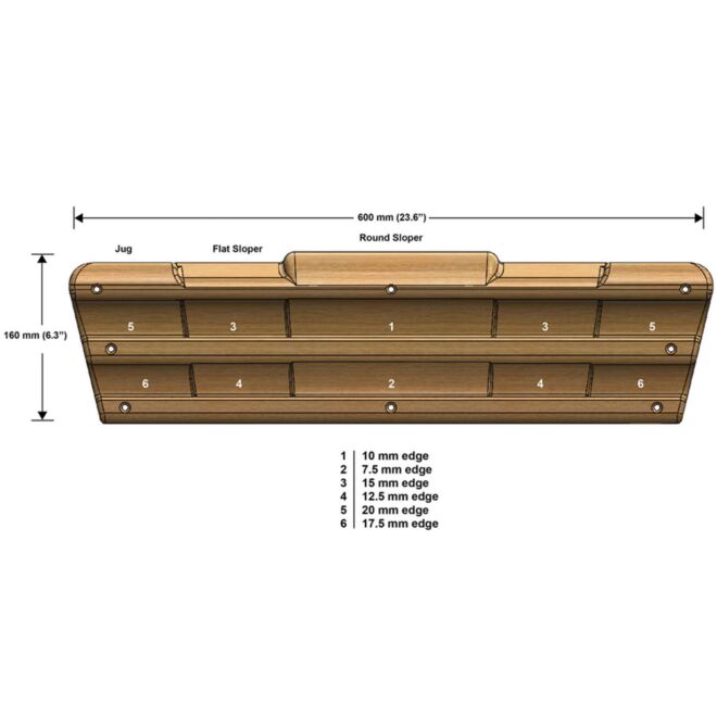 Metolius Climbers Edge Board hangboard arrampicata