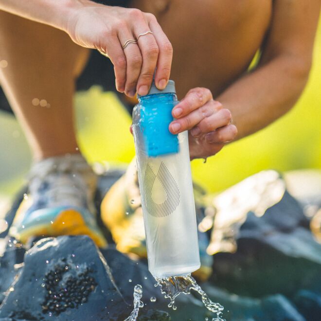 HydraPak UltraFlask+ 500ml botella blanda y filtro