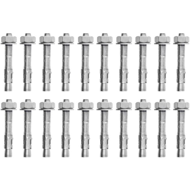Fixe Box of M10 × 70 mm bolts anclaje expansión 20-pack