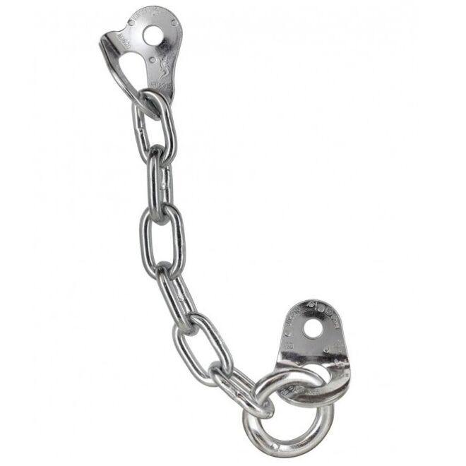 Fixe Reunión D Ecotri grupo de anclaje zincado 2 piastrinas + cadena + anillo