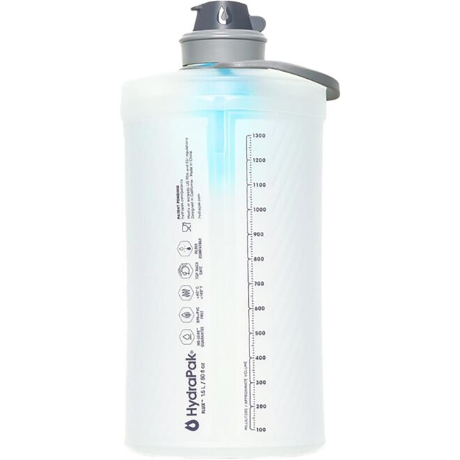 HydraPak Flux + Filtre 1,5 L botella de agua blanda reutilizable