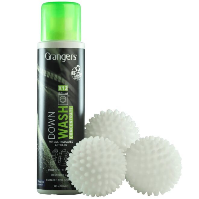 Grangers Down Wash 300 ml + Balls kit detergente de plumón