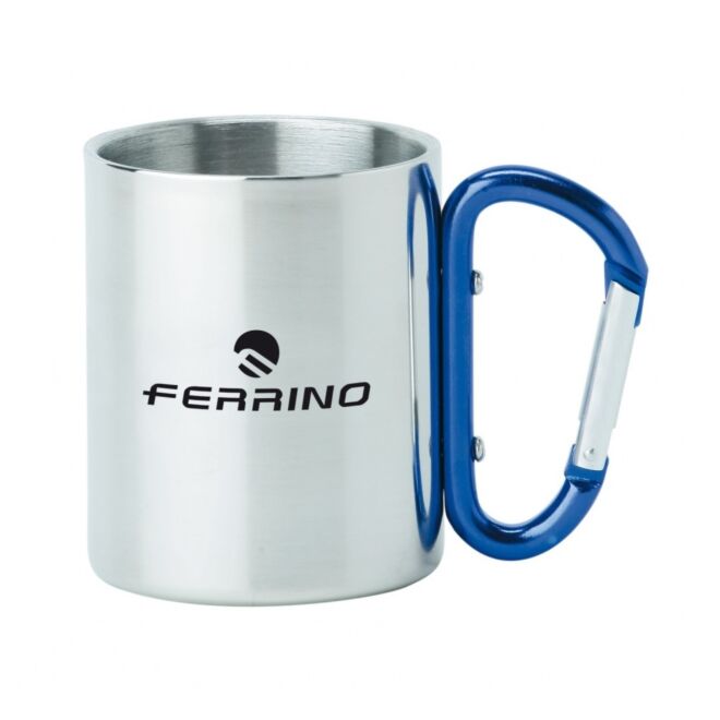 Ferrino taza inox con mosquetón
