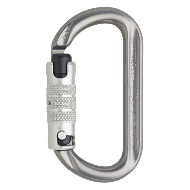 AustriAlpin Ovalo ID 3-Way Autolock mosquetón de triple movimiento