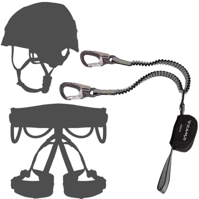 Oliunìd Deal Kit CAMP Kinetic Rewind set de ferrata + casco e arnés kit via ferrata