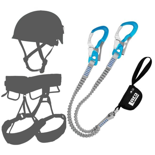Kit via ferrata Oliunìd Deal LACD Set Ultimate Ferrata S 3.0 con set ferrata + casco e arnés