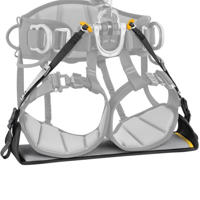 Petzl Litepod asiento de trabajo compacto diseñado para suspensiones prolongadas