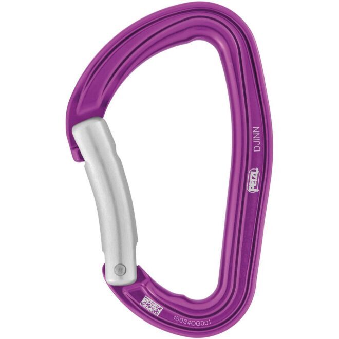 Petzl Djinn mosquetón de escalada de palanca curva