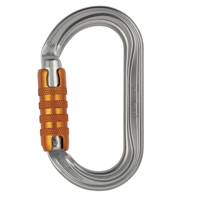 Petzl Ok Triact-Lock mosquetón de triple movimiento escalada