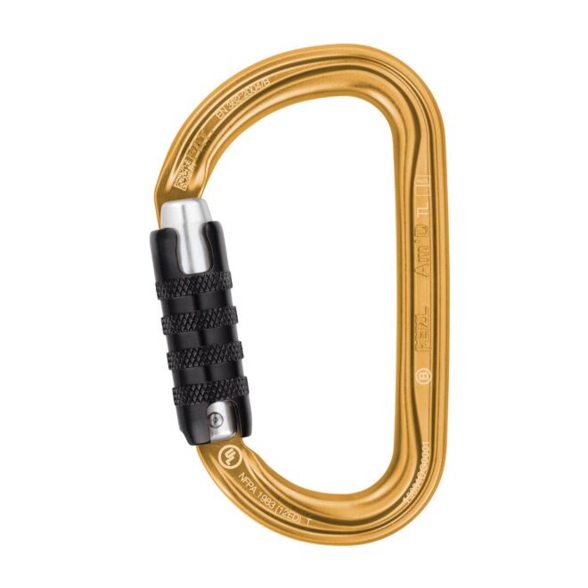 Petzl Am'D Triact Lock mosquetón de triple movimiento escalada