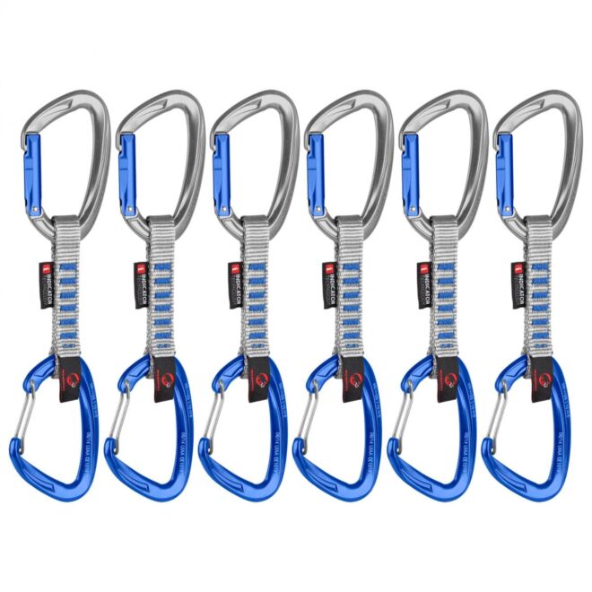 Mammut Crag Keylock Wire 10 cm Indicator 6-Pack mosquetones de escalada