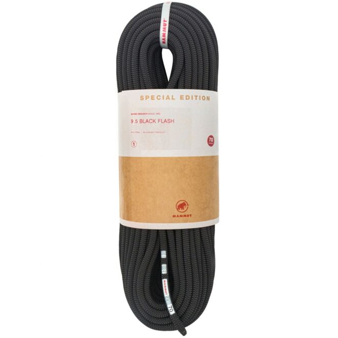 Mammut 9.5 Black Flash cuerda de escalada negra