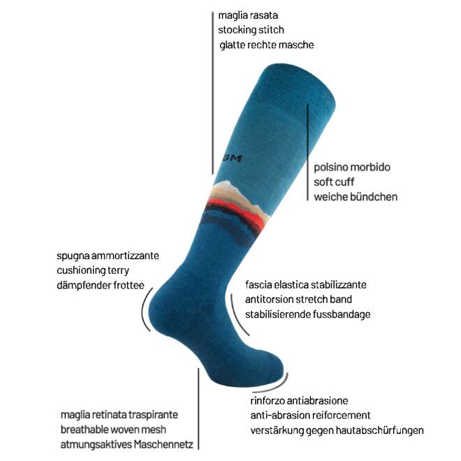 Calze GM Reactive Mountain Long socks trekking