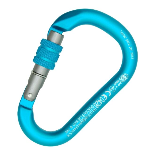 Petzl GriGri belayer and climbing carabiner