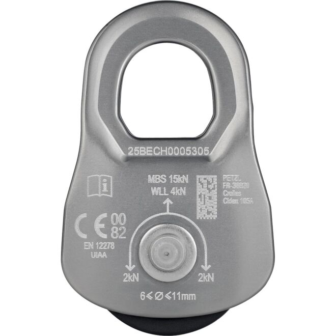 Petzl Oscillante polea de emergencia para rescate