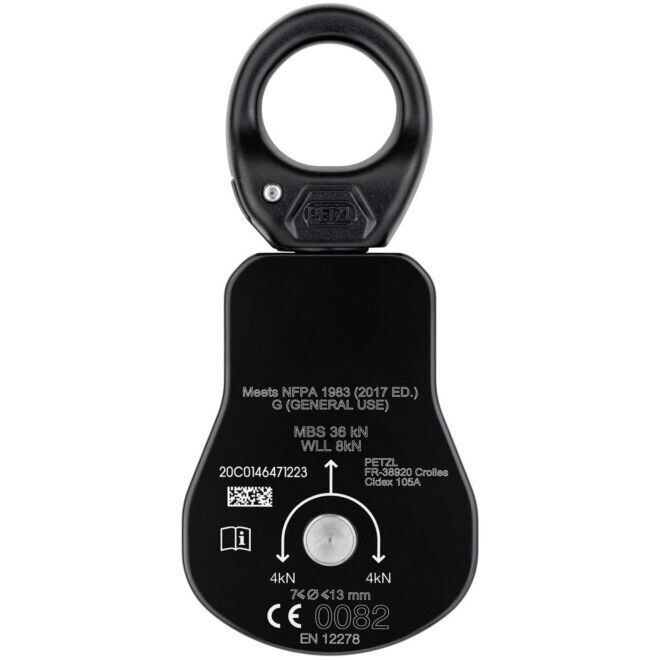 Petzl Spin L1 polea simple para trabajos en altura