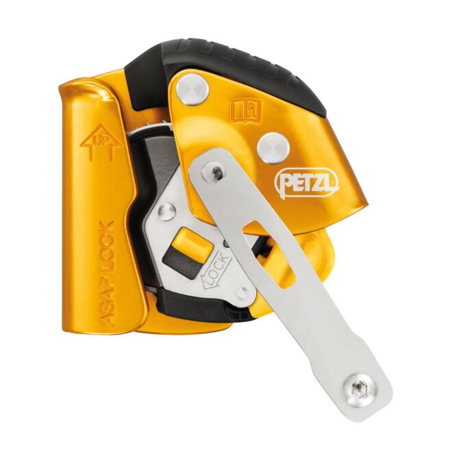 Petzl Asap Lock dispositivo anticaída para trabajos en altura con función de bloqueo