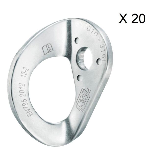 Petzl Coeur Stainless 20-Pack placa