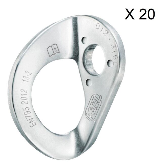 Petzl Coeur Stainless 20-Pack placa